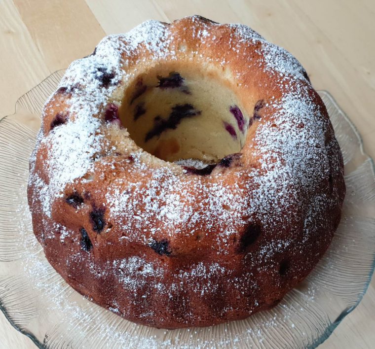 Blåbær og citronkage