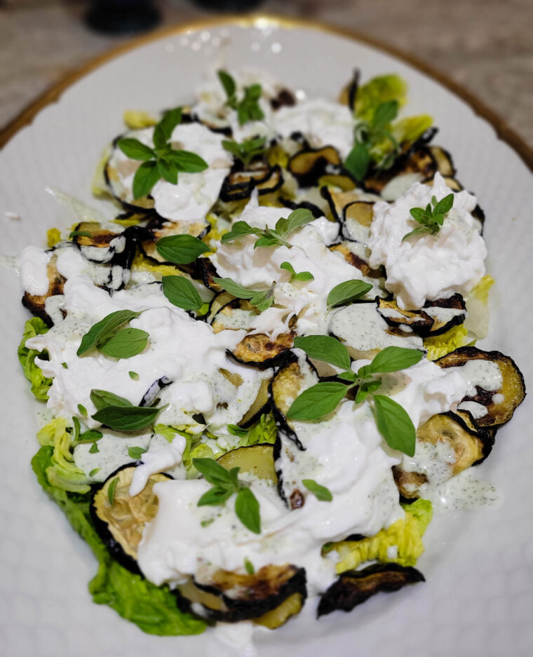 Squashsalat med burrata