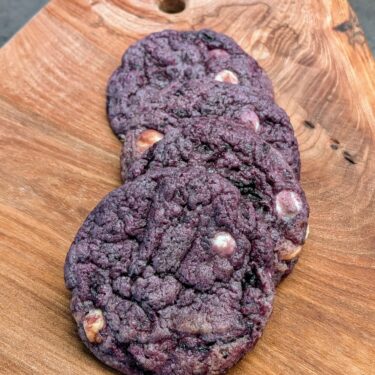 Blåbærcookies med hvid chokolade