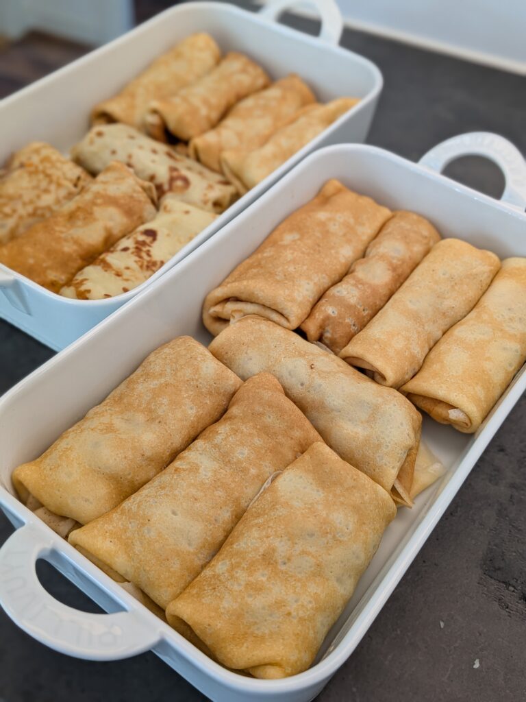 Pandekager med oksekød