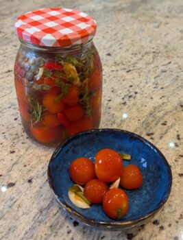 Syltede cherrytomater